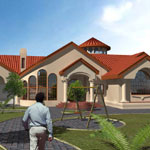 Family House architectural illustration